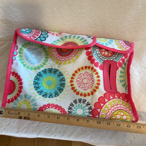 Thirty One 31 Pack and pull caddy car organizer, citrus medallion. Pink - Picture 15 of 16